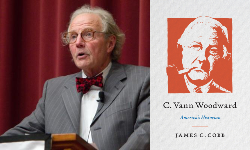 Jim Cobb photo and book cover of new biography on C. Vann Woodward