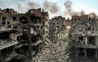 image of bombed Gaza
