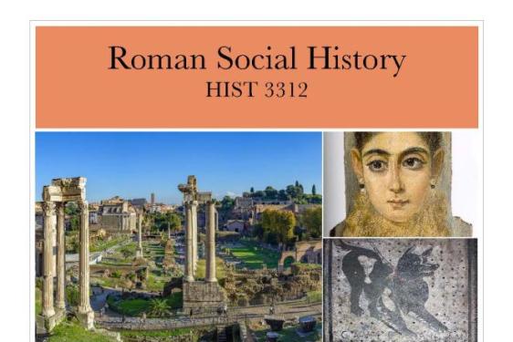 flier for HIST-CLAS 3312 Roman History