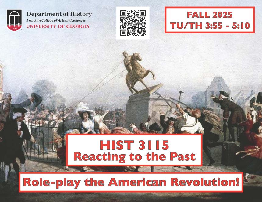 HIST 3115 reacting to the Past course flyer