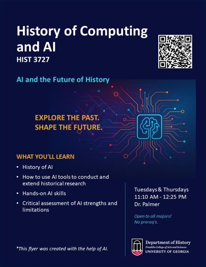 HIST 3725 History of comuting and AI course flyer