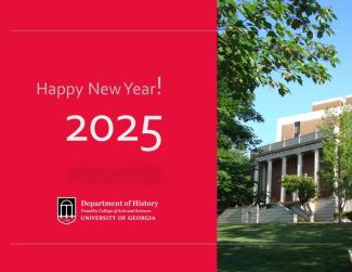 photo of LeConte Hall. Happy New Year 2025!