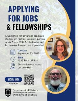 flyer for grad student job workshop