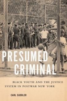 Historical photo on cover of book, Presumed Criminal