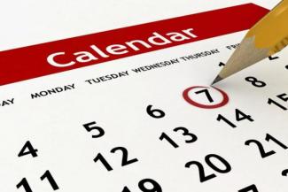 imange of generic monthly calendar