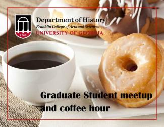 Image of coffee and pastry for Graduate student mmeetup and coffee hour
