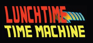 Lunchtime time machine logo