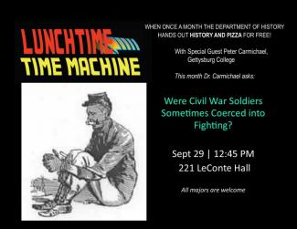 Lunchtime Time Machine flyer