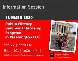 2020 Public History Internship Program in Washington, D.C.