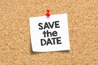 Save the date sign