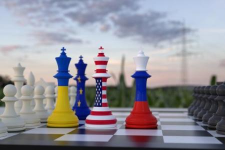 image of chess pieces on board
