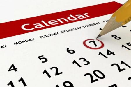 image of generic monthly calendar