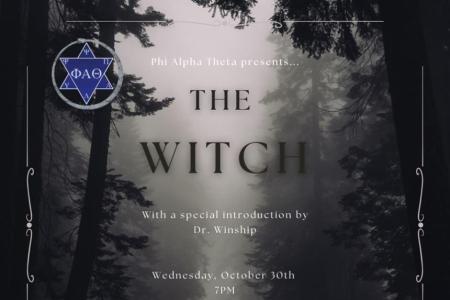 movie flyer for the Witch film screening Oct 30