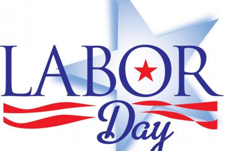 image of Labor Day text for holiday