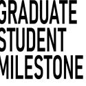 Graduate Student milestone title header