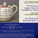 flyer for Patricia Matthew lecture, with photo of speaker