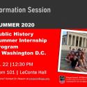 2020 Public History Internship Program in Washington, D.C.