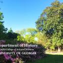 landscape photo outside LeConte Hall