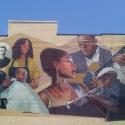 photo of the "Hot Corner" mural on the Morton Theatre, Athens
